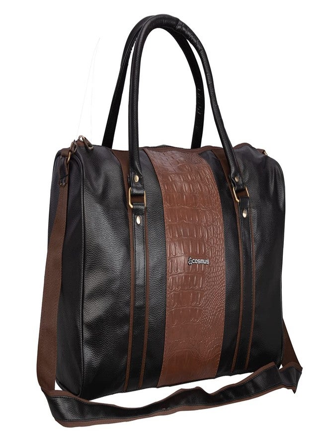 COSMUS Cabin size Duffle bag - Cosmus Sailor PU 30 Litre Stylish duffle bag (BLACK) - Image 1